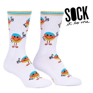 ソックス メンズ  靴下 総柄 リブソックス スマイル その他 This is My Happy Face Sock It To Me｜ccilu