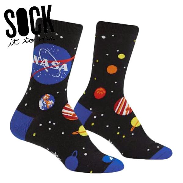 クルーソックス ソックス レディース 靴下 総柄 宇宙 Solar System NASA Sock...
