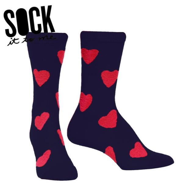 クルーソックス ソックス レディース 靴下 総柄 ハート その他 Sweet Hearts(NAVY...