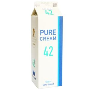 オーム乳業 生クリーム42% 1L 純生クリーム ホイップクリーム クリスマス ホームメイドショップＫＩＫＵＹＡ