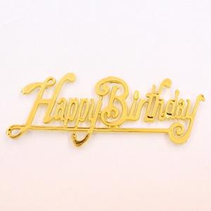 金バースデイプレート