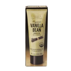 テイラー＆カレッジ　オーガニックバニラビーンズペースト　チューブタイプ　50g