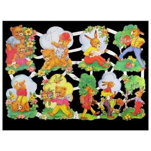 作品販売可能 ドイツ製クロモス クマ・ウサギ 7168 ラメ無し