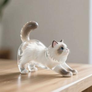 猫の毛収納ボトル キーホルダー 透明カプセル ...の詳細画像4