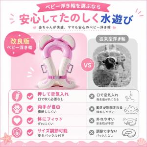 浮き輪 リングベスト キッズ 水泳補助具 子供...の詳細画像1