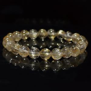 ルチルクォーツ ブレスレット 15mm 一点物 111-2661 : 天然石