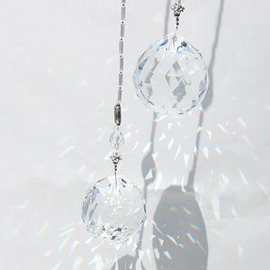 パワーストーン サンキャッチャー ツイン 風水 クリスタル ガラス 水晶 天然石｜ccr
