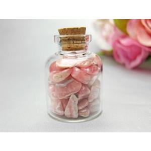 パワーストーン さざれ石 ガラス小瓶 インカローズ 天然石