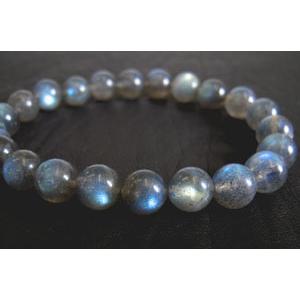 ラブラドライト ブレスレット 最高品質 9mm 18cm 天然石