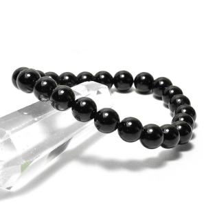 モリオン ブレスレット 14mm 黒水晶 ブレス 一点物 メール便送料無料