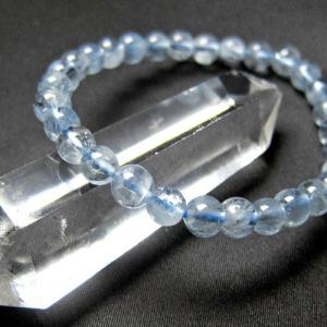 水晶 ブレスレット アクアマリン 3Aグレード 8mm 16cm 天然石