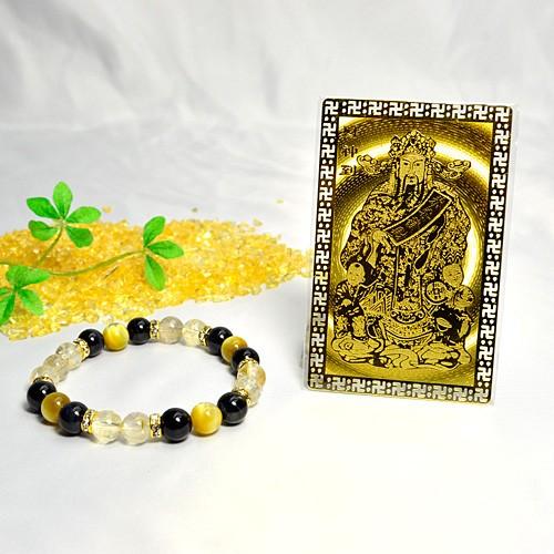 パワーストーン ブレスレット 開運祈願護符 金運UP祈願 セット パワーストーン 天然石