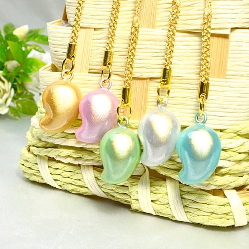 勾玉 水琴鈴 選べる5色 サイズ：約23×17mm ストラップ 天然石 パワーストーン