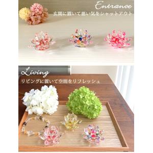 蓮の花 サンキャッチャー 置き物 クリスタルガ...の詳細画像3