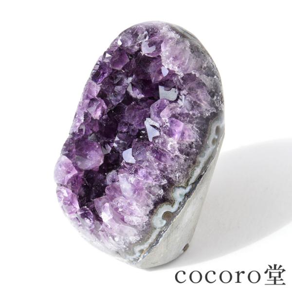 パワーストーン 置き物 ウルグアイ産 アメジスト 底辺カット 天然石