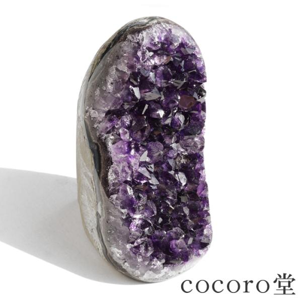 パワーストーン 置き物 ウルグアイ産 アメジスト 底辺カット 天然石