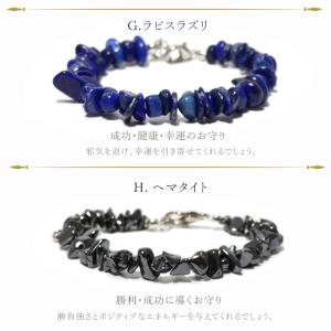 パワーストーン ブレスレット さざれ 選べる8...の詳細画像5