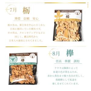 生まれ月を象徴する樹 バースデー ウッドチップ...の詳細画像4