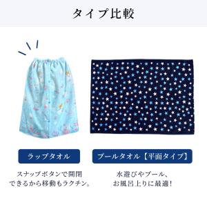 ラップタオル 巻きタオル 子供 60cm 綿 ...の詳細画像1