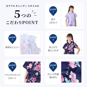 子ども 甚平 じんべい 人気柄ラインナップ 女...の詳細画像3