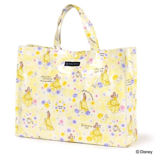 ディズニー プールバッグ ラミネートバッグ スクエアタイプ Belle BEAUTY AND THE...