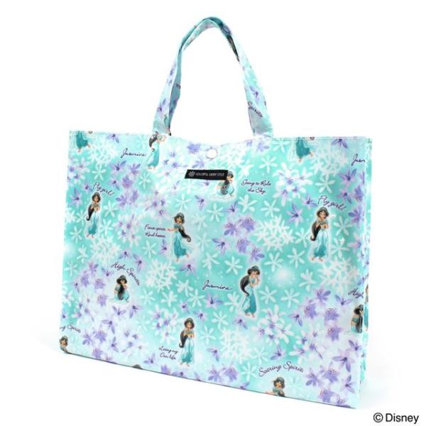 ディズニー プールバッグ ラミネートバッグ スクエアタイプ Jasmine Aladdin ジャスミ...