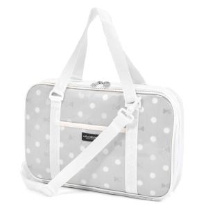 セール対象商品 decor PolkaDot 書道・習字バッグ Polka Dot Ribbon (書道 バッグ 習字カバン フルオープン 単品 おけいこバッグ 子ども キッズ)