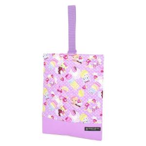 シューズケース キルティング 水玉模様とスイートくまちゃん