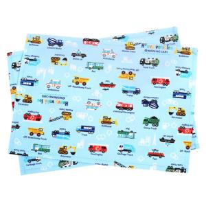 SALE品 ランチョンマット 25cm×35cm 2枚セット アクセル全開はたらく車