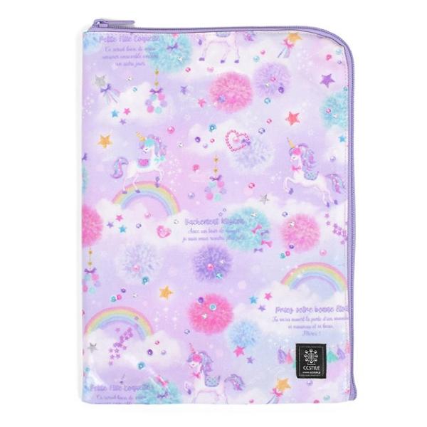 連絡袋 A4サイズ ユニコーンファンタジー 連絡帳袋 連絡帳ケース 連絡帳入れ 子供 A4