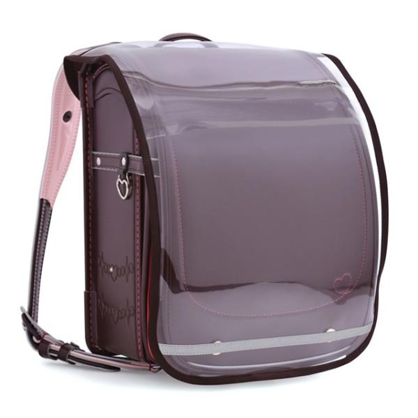 予約対象商品： ランドセルカバー 反射材 リフレクター 付き 透明・クリアブラウン 雨 撥水 クリア...