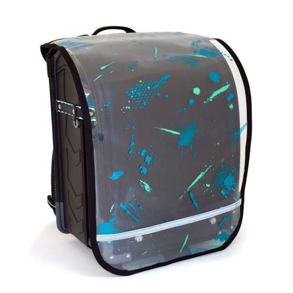 ランドセルカバー 反射材 リフレクター 付き クリアデザインタイプ フラッシュ 雨 撥水 かわいい ...