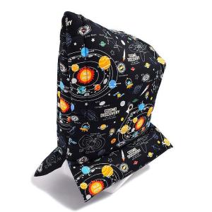 防災頭巾 椅子固定ゴム付き 太陽系惑星とコスモ...の詳細画像1
