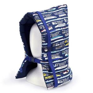 防災頭巾 椅子固定ゴム付き 出発進行スーパーエクスプレス JR東日本商品化許諾済/JR東海承認済/JR西日本商品化許諾 子供 小学生