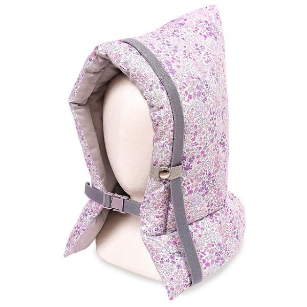 防災頭巾 椅子固定ゴム付き フローラルミスト 小学生 幼児 防災ずきん 小学校 ぼうさいずきん用 座...