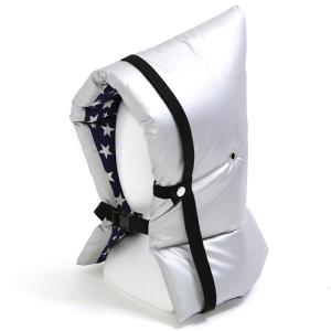 日本防炎協会合格認定素材使用 防災頭巾 椅子固定ゴム付き 防炎シルバータイプ シューティングスター 小学生 幼児 防災ずきん 子供 小学生