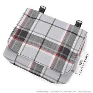 ゆうパケット対応 LAURA ASHLEY ラージタイプ ポケットポーチ Highland check