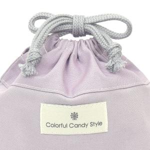 巾着 中 マチ無し給食袋(ネームタグ付き) く...の詳細画像2