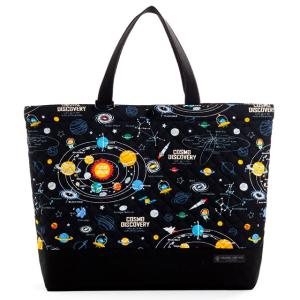 セール対象商品 マチ付きキルティングレッスンバッグ 太陽系惑星とコスモプラネタリウム