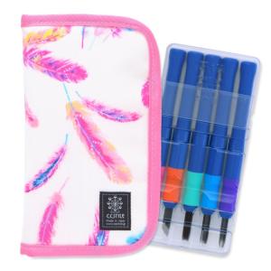 彫刻刀セット 右利き・左利き オーロラピンクフェザー