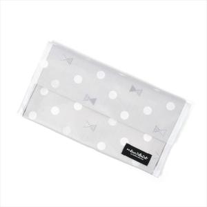 セール対象商品 抗菌マスクケース ダブルポケット Polka Dot Ribbon