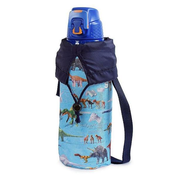 水筒カバー ラージタイプ はっ水・軽量タイプ 恐竜ワールド 子供 肩掛け 水筒ケース ボトルカバー