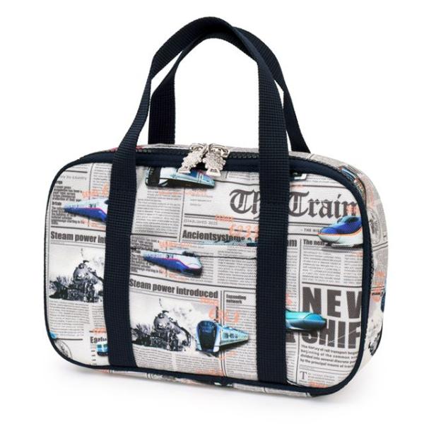 裁縫・ソーイングセット 撥水・軽量タイプ 新幹線と鉄道ワールド・グレー