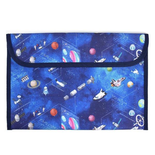 連絡袋 B5サイズ 撥水・軽量タイプ 未来の惑星探査と宇宙船 連絡帳袋 連絡帳ケース 子供 小学生 ...