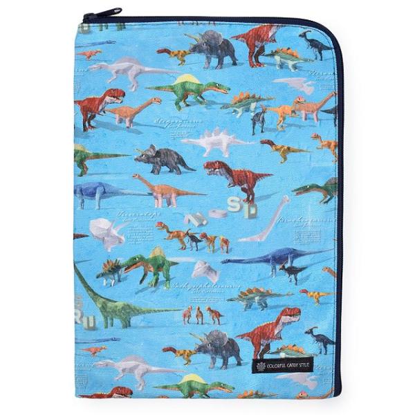 連絡袋 A4サイズ 撥水・軽量タイプ 恐竜ワールド 連絡帳入れ 連絡帳袋