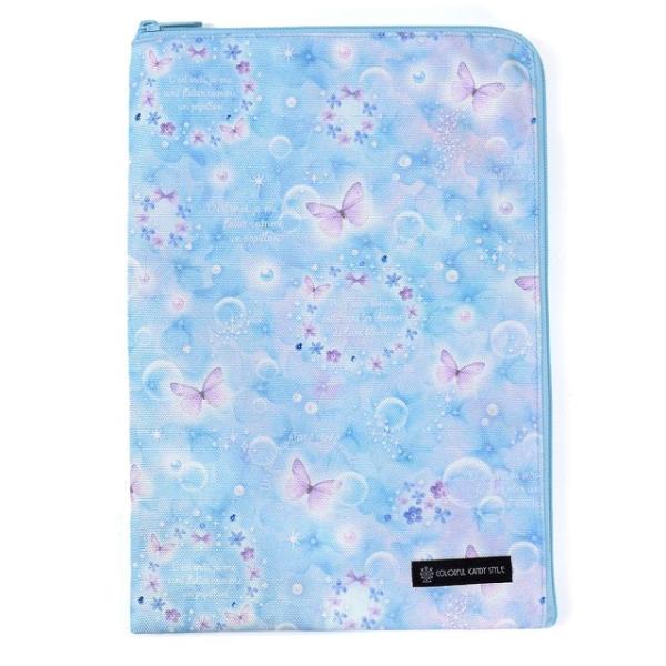 連絡袋 A4サイズ 撥水・軽量タイプ ムーンライトバタフライ連絡帳入れ 連絡帳袋