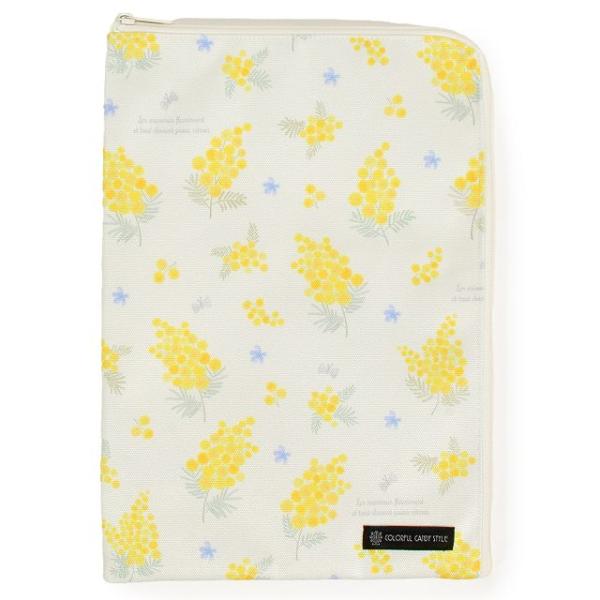 連絡袋 A4サイズ 撥水・軽量タイプ ミモザフルール 連絡帳入れ 連絡帳袋