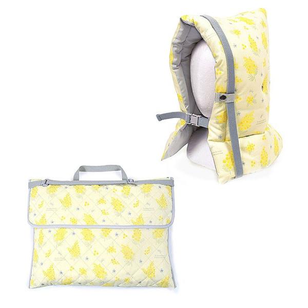 入園入学シリーズ 防災頭巾・カバー2点セット キルティング ミモザフルール 防災頭巾 クッション 防...