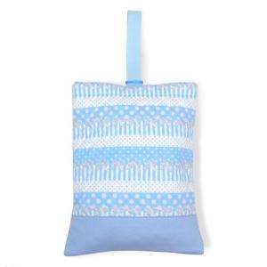 【スタンダードタイプ】 シューズケース キルティング ポルカドットとレースリボンに魅せられて ライト...