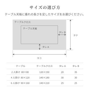 テーブルクロス 140cm×180cm ラミネ...の詳細画像1